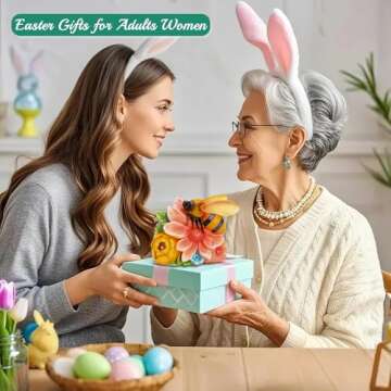 Linkax Mothers Day Mom Gifts for Mother Wife Daughter, Solar Bee Lights Garden Decor, Outdoor Solar Honey Figurine for Outside Patio Yard Home, Birthday Easter Gifts for Adults Women Grandma Sister