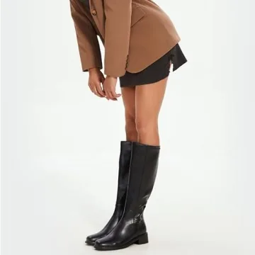 Stylish QIY Women's Knee High Black Boots for Every Occasion