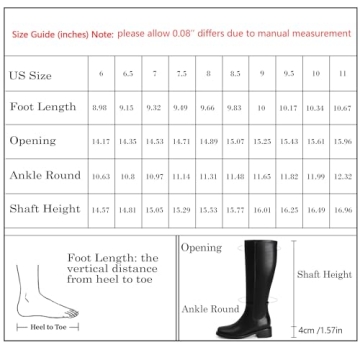 Stylish QIY Women's Knee High Black Boots for Every Occasion