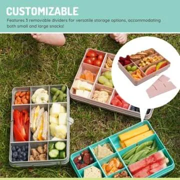 melii Snackle Box - 12-Compartment Snack Storage Container