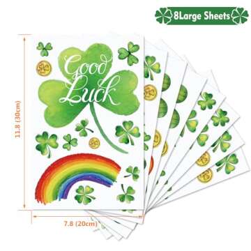St Patricks Day Decorations,St Patricks Day Window Clings 122 PCS Reusable Spring Window Clings for ...