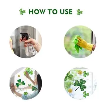 St Patricks Day Decorations,St Patricks Day Window Clings 122 PCS Reusable Spring Window Clings for St Patrick's Day Decor Shamrock Stickers Party Supplies for Kids School Home Office.
