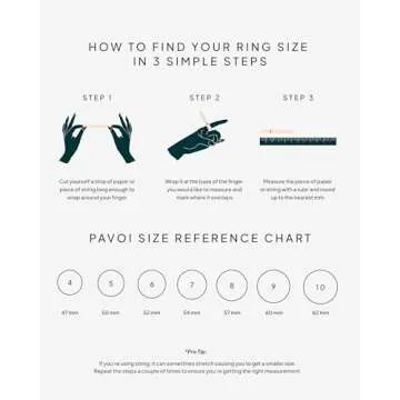 PAVOI 14K Gold Plated Stackable Ring for Women