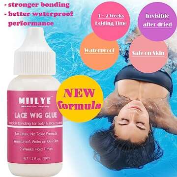 MIILYE Lace Wig Glue and Hair Styling Wax Gel Combo Kit