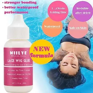 MIILYE Lace Wig Glue and Hair Styling Wax Gel Combo Kit