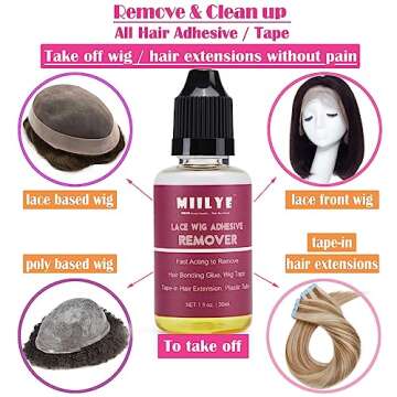 MIILYE Lace Wig Glue and Hair Styling Wax Gel Combo Kit