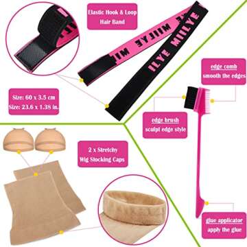 MIILYE Lace Wig Glue and Hair Styling Wax Gel Combo Kit