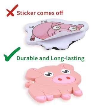 SUPINEEDO Refrigerator Magnets for Kids, Cute Farm Animals Fridge Magnet for Toddlers 1-3 Kids Magnets for Fridge Baby Educational Gift, Full Back Magnetic Toddler Magnets