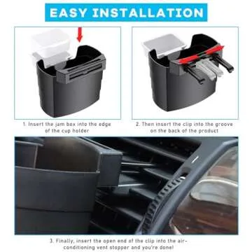 Suvnie Car French Fry Holder with Sauce Holder, Perfect Car Accessory