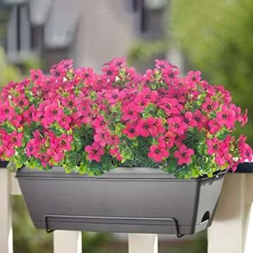 Grunyia 10 Bundles UV Resistant Artificial Flowers
