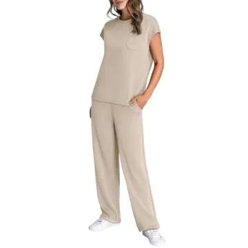 WIHOLL Summer Travel Outfits - 2 Piece Sets for Women