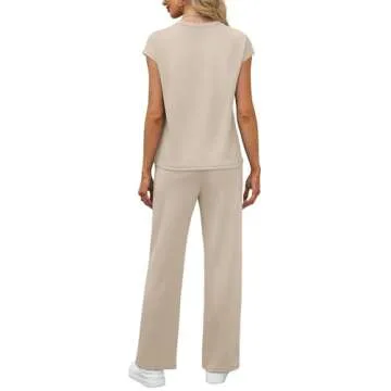 WIHOLL Summer Travel Outfits - 2 Piece Sets for Women