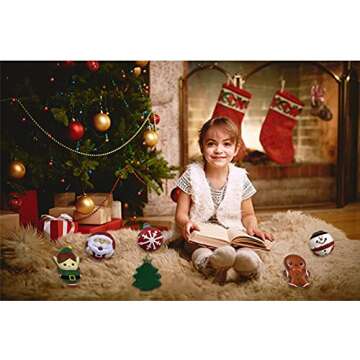 QINGQIU 6 Pack Christmas Squishy Toys for Kids