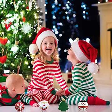 QINGQIU 6 Pack Christmas Squishy Toys for Kids