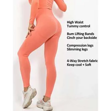 MANIFIQUE Seamless Butt Lifting Leggings for Women