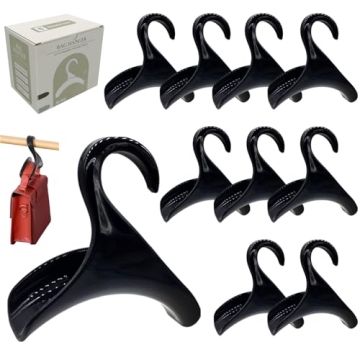 SEEBRIDER Bag Hanger, Purse Holder for Closet Black Backpack Hanger Hook for Organizer Storage Purse...