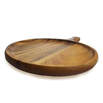 roro Acacia Wooden Serving Board for Pizzas and Appetizers