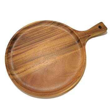 roro Acacia Wooden Serving Board for Pizzas and Appetizers