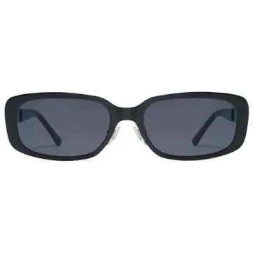 SOJOS Small Face Sunglasses Womens Men Trendy Y2K Designer Cute Shades Petite,Black