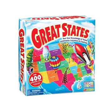 Game Zone Great States - Fun and Educational Geography Game for Ages 7+ - An Engaging Way to Learn a...