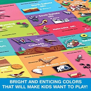 Game Zone Great States Board Game for Ages 7+