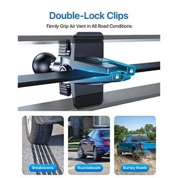 andobil 2025 Upgraded Car Phone Holder Mount for Vent, Military Sturdy Metal Clip Air Vent Phone Hol...