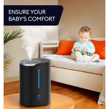 Top Fill Humidifier & Essential Oil Diffuser for Home