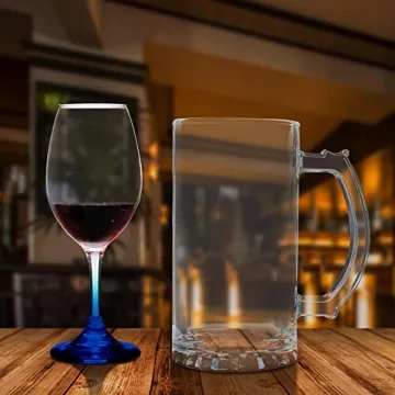 Personalized Rioja Wine Glasses - Set of 10 - Elegant Colors