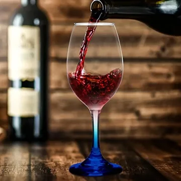 Personalized Rioja Wine Glasses - Set of 10 - Elegant Colors