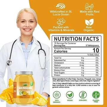 ACEYO Organic Irish Sea Moss Gel - Immune Booster & Energy