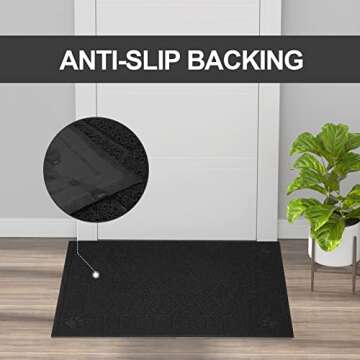 Motsamla Cat Litter Mat, Litter Trapping Mat Soft on Kitty Paws, 47" x 35" Kitten Litter Box Mat for Cleaner Floors, Waterproof, Easy Clean, Durable XL Large Size Cat Litter Pad for Kitten.