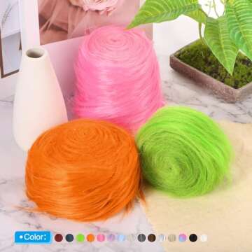 PATIKIL Faux Fur Fabric Strips for DIY Crafts and Decor