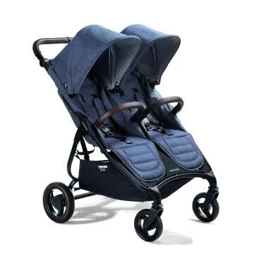 Valco Baby Trend Duo Double Stroller 2023 Denim Blue