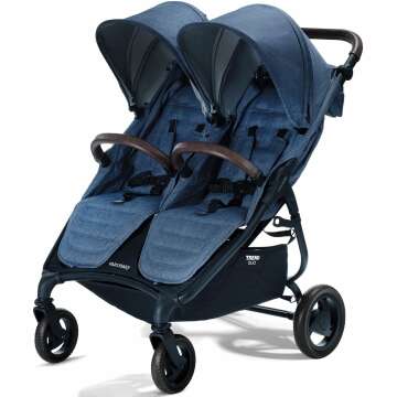 Valco Baby Trend Duo Double Stroller 2023 Denim Blue
