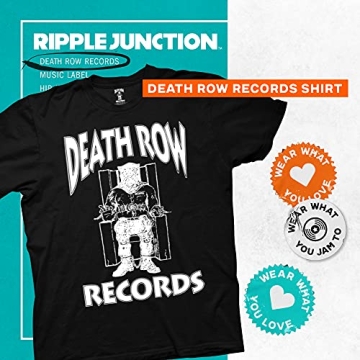 Death Row Records Unisex Cotton Crew T-Shirt - Black