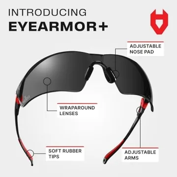 NoCry Wraparound Safety Glasses with UV Protection