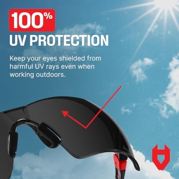 NoCry Wraparound Safety Glasses with UV Protection