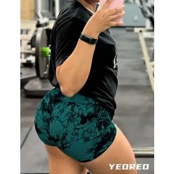 YEOREO Women Scrunch Biker Shorts - Flattering Gym Wear