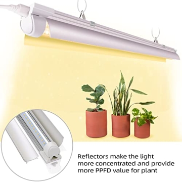 Kihung 4FT LED Grow Lights, Full Spectrum Plant Growth