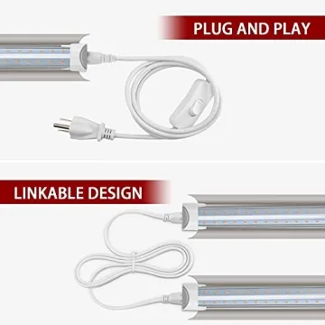 Kihung 4FT LED Grow Lights, Full Spectrum Plant Growth