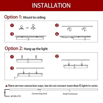 Kihung 4FT LED Grow Lights, Full Spectrum Plant Growth