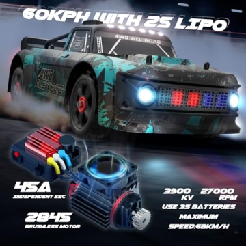 Hosim 1:14 Brushless RC Truck 60+ km/h Fast Off-Road Car