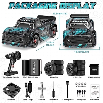 Hosim 1:14 Brushless RC Truck 60+ km/h Fast Off-Road Car