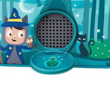 Tonies Listen & Play Bag - Secure Protection for your Toniebox, Headphones, Charging Station, and 6 Characters - Enchanted Forest