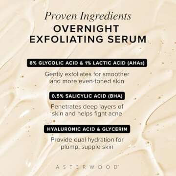 Asterwood Overnight Exfoliating Serum - Exfoliate & Hydrate