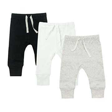HonesBorn AIUI-HARNSBORN Baby Unisex 3-Pack Pants for Infants 0-6 Months