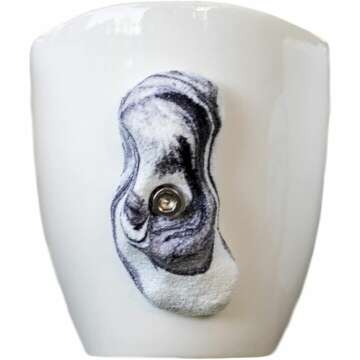 Rock Climbing Mug - Black/White Swirl Design for Enthusiasts