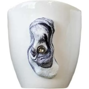 Rock Climbing Mug - Black/White Swirl Design for Enthusiasts