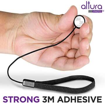 Altura Photo 5 Pcs Lens Cap Leash - Keeper Tether Holder for Canon Sony Nikon Sigma Tamron DSLR & Mirrorless Camera Lenses