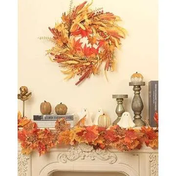 Thanksgiving Resin Pumpkin Figurines for Fall Decor